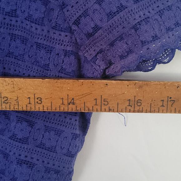 Free People- Women's Blue Lace Detailed dress- size 8 - Picture 10 of 11